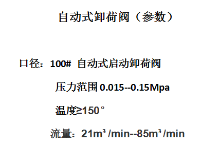 自动式卸荷阀